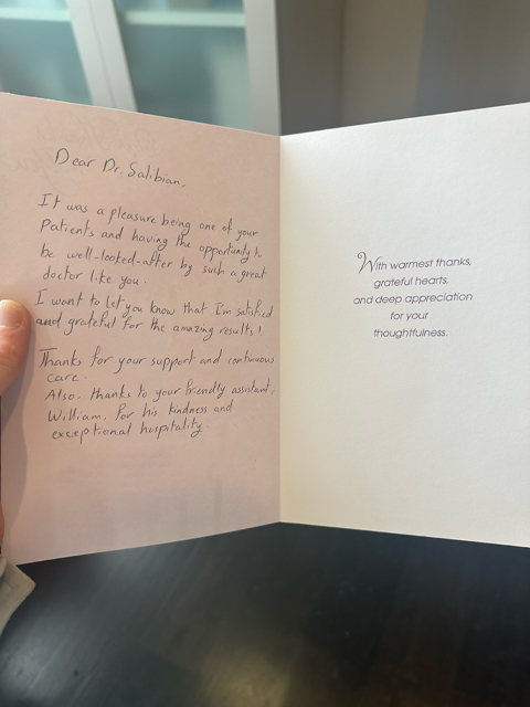 Thank you card